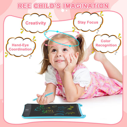 cimetech Toddler Girl Gifts, LCD Writing Tablet 2 Pack, Kids Toys for 3 4 5 6 Year Old Boys, 8.5 Inch Drawing Pad Painting Coloring Books, Travel Essentials Activities, Birthday Gifts Toddler Age 1-3