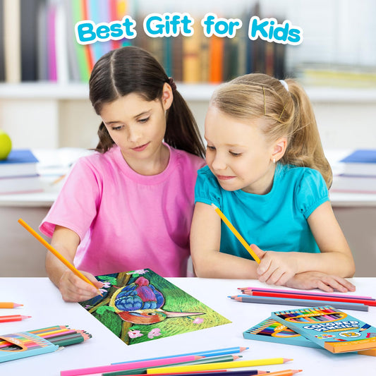 Toidgy 144 Count Colored Pencils for Kids, 12 Packs Colored Pencils Bulk 12 Colors, Pre-sharpened Color Pencils for Adults, Bulk School Supplies for Teachers, Back to School Supplies, Classroom Prizes