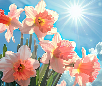 Pink Party Daffodil Bulbs for Planting (10 Bulbs) – Double Pink and White Spring Flowers, Fragrant Perennial Narcissus for Garden Beds, Borders & Containers, Easy-Grow Fall Planted Bulbs