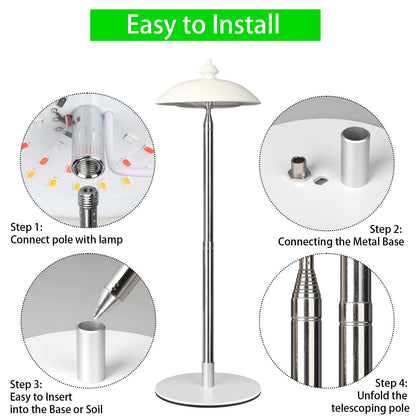 Qtittu LED Floor Grow Lights for Indoor Plants, Corner Stand Full Spectrum Plant Growing Lamp, 10 Dimmable Levels Auto 3/6/9/12H Timer Grow Light, Height Adjustable for Large Tall Plants (Have Base)