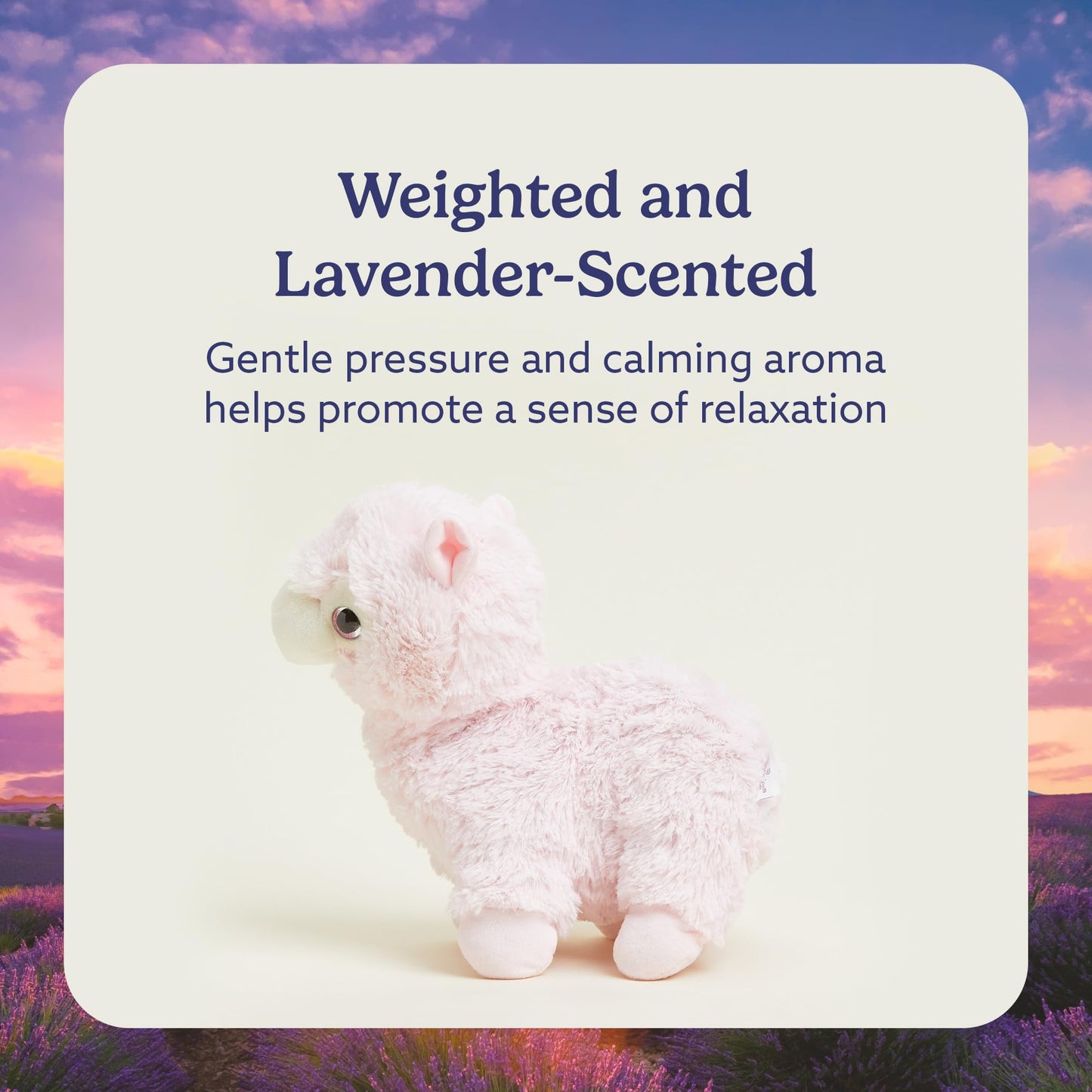 warmies Microwavable & Weighted Stuffed Animals, Llama - Heated Stuffed Animal Plushie for Warmth & Comfort - Cute Soft Plush Toys for Adults & Children (Boys, Girls, Babies & Toddlers)