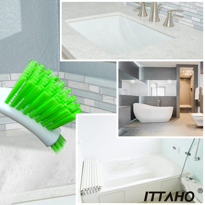 ITTAHO 3 Pack Dish Brush,Dish Scrub Brush, Kitchen Scrub Brush for Cleaning Dishes, Double Sided Bristles Scrubber Cleaner for Dishes,Sink,Pots,Pans,Bathroom Shower,Tile,Tubs