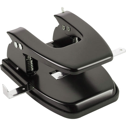 Smowfes Professional Two Hole Punch and Hole Puncher for Paper | 30 Sheets Capacity, Black (90079)