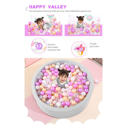 STARBOLO Star Ball Pit Balls - Pack of 100 200 500 1000 Macaron Balls BPA&Phthalate Free Non-Toxic Crush Proof Ocean Ball Soft Plastic Balls for 1-5 Years Kids Birthday Pool Tent Party.