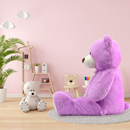 Toys Studio Ultra Soft Teddy Bear 51 inch Giant Stuffed Animal Large Stuffed Bear Plush Toy for Girls Mother's Day Valentines Gifts Christmas Kids Baby Shower, Purple