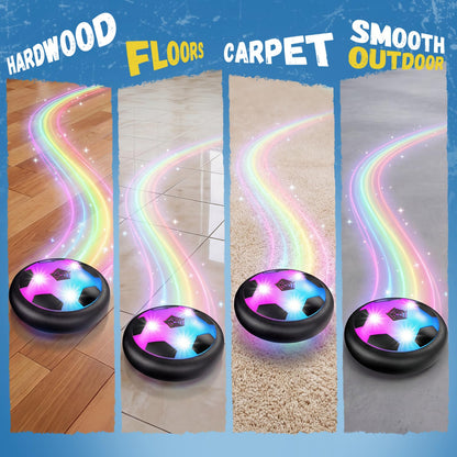 HopeRock Hover Soccer Ball Toys for 3-12 Year Old Boys Girls, Indoor and Outdoor Creative Toys for Toddlers with Foam Bumper, Birthday Gifts for 3 4 5 6 7 8+ Year Old Children's