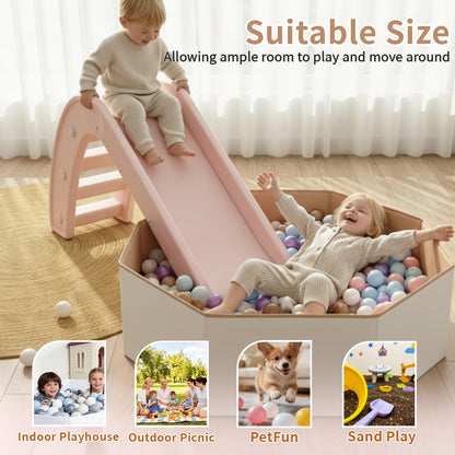 Foldable Ball Pits for Kids and Pets - Versatile Toddler Pool and Cat Ball Pit - Perfect for Girls and Boys Indoor and Outdoor Play Ball Pit - Easy to Assemble and Storage(Balls Not Include)