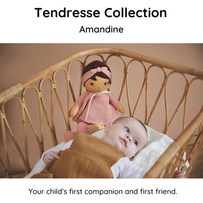 Kaloo - Tendresse Amandine Soft Doll 15.6" X-Large - Ages 0+ - Cuddling with Plush Figure Toys - Adorable Design - Multiple Fabrics and Rich Textures - Machine Washable - Ages 0+ - K200014