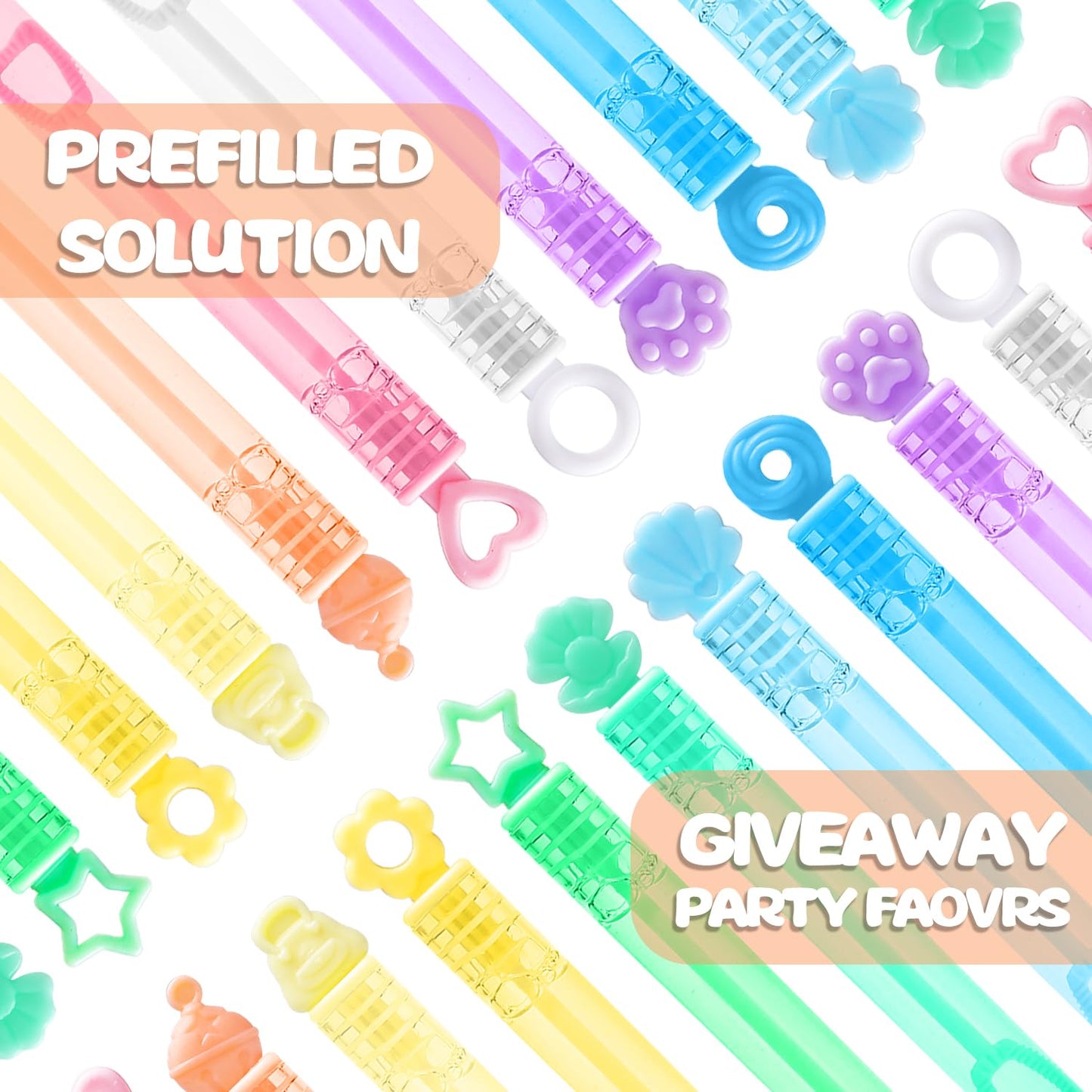 200 Pack Mini Bubble Party Favors for Kids, Bubbles Bulk with Gift Box, Pastel Bubble Wand Sticks Toy for Party Supply, Birthday Decorations, Wedding, Goody Bag Stuffers Fillers, Carnival Prizes