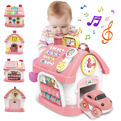 Ming You Montessori Toys for 1+ Year Olds Girl Gifts - 8-in-1 Musical Learning House Baby Toy 6-12 12-18 Months, Toddler Toys Age 1, 2 Year Old Girl Birthday Gifts