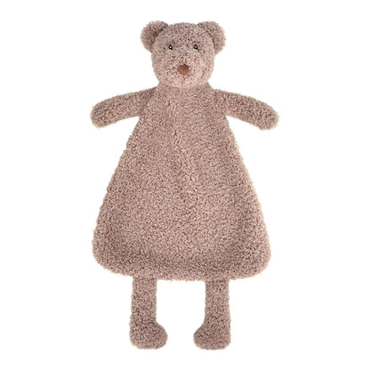 Doindute Baby Brown Teddy Bear Stuffed Animal Security Blanket, Soft Plush Bear Character Lovey Blanket, Baby Shower/Nursery Gift, Newborn Infant Toddler Snuggle Blankie for Boys Girls, 16 Inches