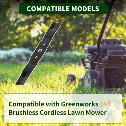 CLSR2U MO48L2212 Lawn Mower Blade Compatible with G reenworks MO48L2212 Brushless Mower 14-Inch - Replaces C3203355-01