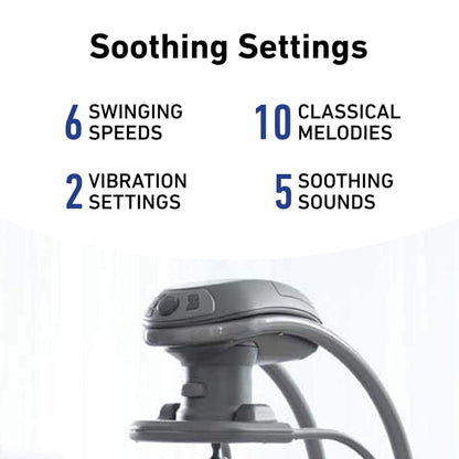 Graco DuetSoothe Swing and Rocker with Removable Swing Seat and 6 Swinging Speeds for Toddler Swing Seat and Swing Chair
