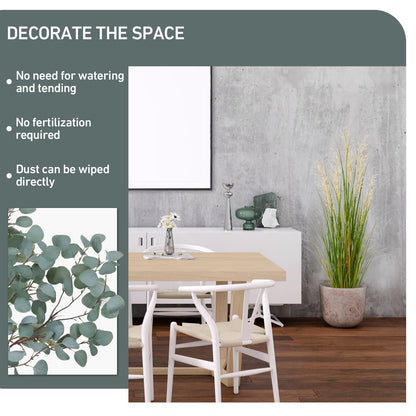 Haispring Artificial Plant, 47in Tall, 2pk Grass, Faux House Plants in Pot, Indoor Decorative Flowers &Greenery for Home and Office, Ideal Housewarming Gift