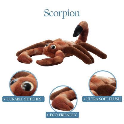 The Petting Zoo Scorpion Stuffed Animal, Gifts for Kids, Wild Onez Zoo Animals, Scorpion Plush Toy 8 inches