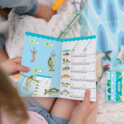 Melissa & Doug Let’s Explore Fishing Play Set – 21 Pieces Toy Fishing Set for Toddlers and Kids, Pretend Play Toy, Learning Toys for Kids Ages 3+ - FSC-Certified - FSC Certified