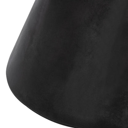 Safavieh Outdoor Athena Black Modern Concrete Round Accent Table