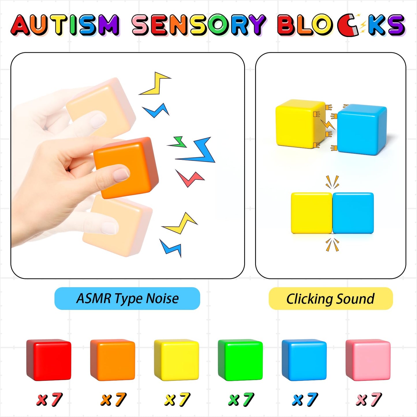Apluses 74PCS Magnetic Blocks, Classroom Must Have Creative Learning Kids Toys | Preschool Montessori Sensory Autism Magnet Toys for Boys and Girls Ages 3 4 5 6
