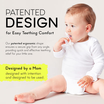 Silicone Baby Teething Toys - Baby teether for Infants, Toddlers, Newborns, CPSIA Certified, FDA Formulated Material