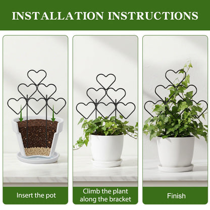 ZOUTOG 15 Inch Trellis for Climbing Plants Outdoor 9 Pack,Rustproof Metal Garden Trellis for Potted Plants,Sturdy Houseplant Support Indoor Outdoor for Ivy Pothos Monstera Hoya Flower Vine