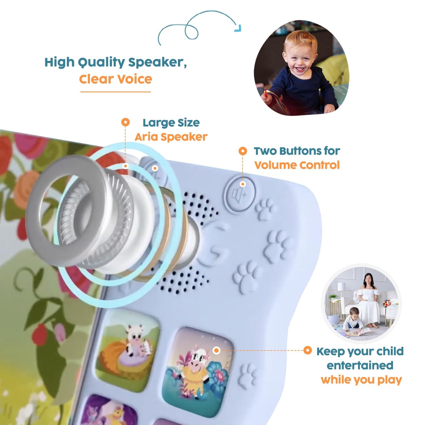 GO GO Children's Songs from East and West 8 Baby Songs, Musical Book for Toddlers 1-3, Nursery Rhyme Books, Talking Features, Singing Toys and Music for Early Learning and Entertainment