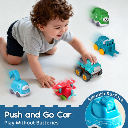 Big Cartoon Truck Car Toys for 1 Year Old Boy with Playmat/Storage Bag|Baby and Toddler Toys 12-18 Months & Age 1-2 with Trailor|1st Birthday Gift for 1 2 Year Old Boy