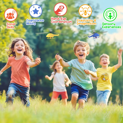 Feltom 28 PCS Valentines Day Cards for Kids School with Flying Airplanes Set, Party Favors for Kids, Valentine`s Day Gifts for Classroom Party, Valentines Day Gifts for Boys & Girls