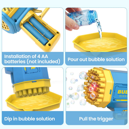 JONEG Toys for 3-8 Year Old Boys Girls: 2 Pack Bubble Machine for Kids with Bubble Solution, Gifts for 3 4 5 6 7 8 Years Old Boy Birthday Toy for Kid Toddlers Ages 4-6 Outdoor Wedding Bubbles Wands