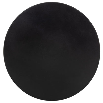 Safavieh Outdoor Athena Black Modern Concrete Round Accent Table