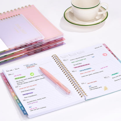 Aug 2026 - Dec 2027 Planner, Forvencer 17 Month Academic Planner 2026-2027, 8.5" x 11", Calendar Planner Weekly and Monthly, Daily Agenda Book, College School Supplies for Student Teacher, A4, Blue