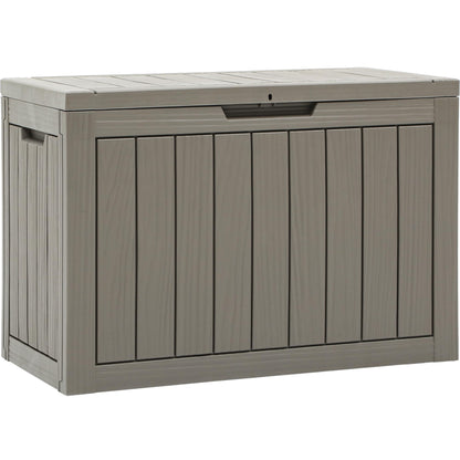 YITAHOME Outdoor Storage Box, 45 Gallon Waterproof Resin Deck Box, Lockable Organizer for Patio, Poolside, Deck, Cushions, Throw Pillows, Garden Tools, Brown