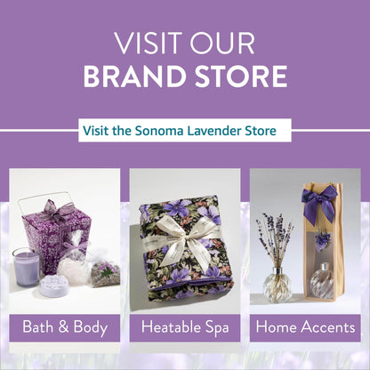 Sonoma Lavender Microwaveable Aromatherapy Pillow, Plush Bear, Lavender Scented with Removable Washable Cover, Lou The Lavender Bear