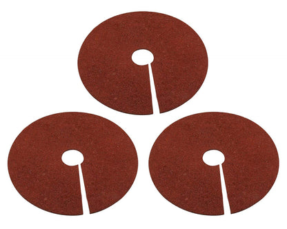 Fasmov 3 Pack Rubber Mulch Ring Tree Protector Mat Tree Protection Weed Mats, Heavy Duty Rubber, 24 inch