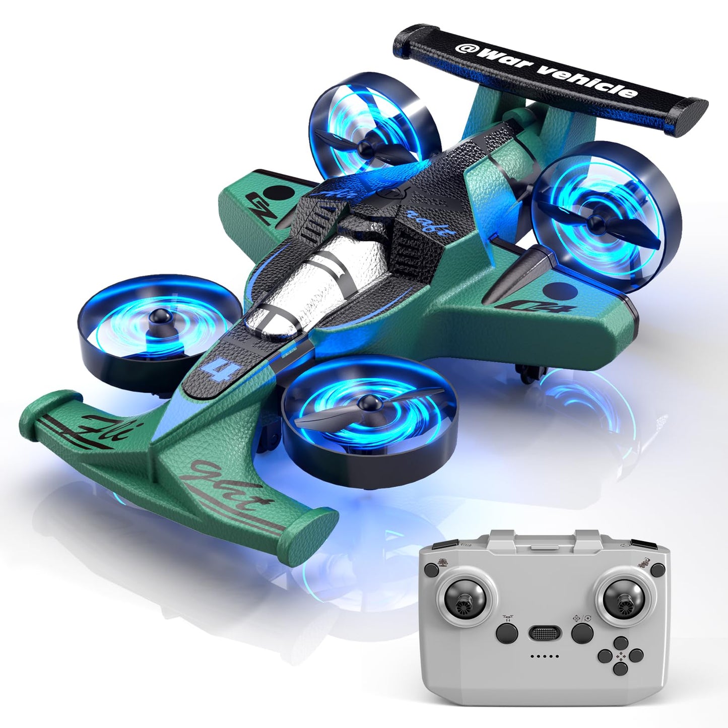 Xelabrion Remote Control Airplane Car Toys for Kids Ages 4-6-8-10-12, 2-In-1 Foam RC Plane Car Jet Mini Drone, Racing Car Stunt Plane Toys for Kids Boys 4 5 6 7 8 9 10 Year Olds Indoor Outdoor Playing