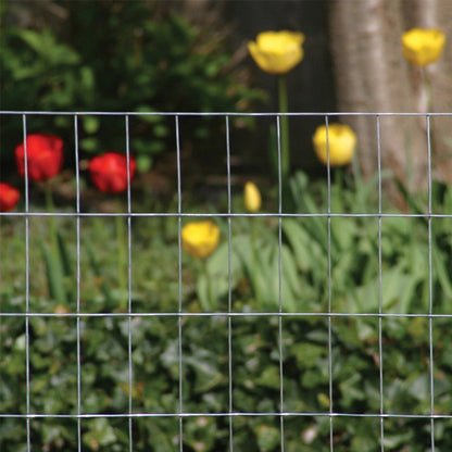 YARDGARD 2 in. x 3 in. Mesh Welded Wire Fence Roll, 36 in. x 50 ft., 16 Gauge Galvanized Steel Fence for Animal Enclosures, Garden Protection and Property Fencing