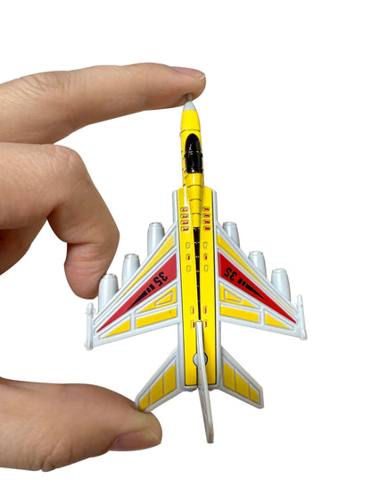 Plane Toys Airplane Toys – 12-Pack Mini Fighter Jets Set for Kids, Small Military Glide Planes, Party Favors & Gifts