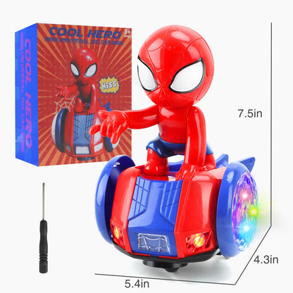 YOTOY Dancing Robot Spider Toys for Kids, Lights & Music, Automatic Steering, 360 Degree Flexible Rotation, Toy Cars for Toddlers, Birthday Gift for Ages 3 4 5 6 7 8 Years Old Boys