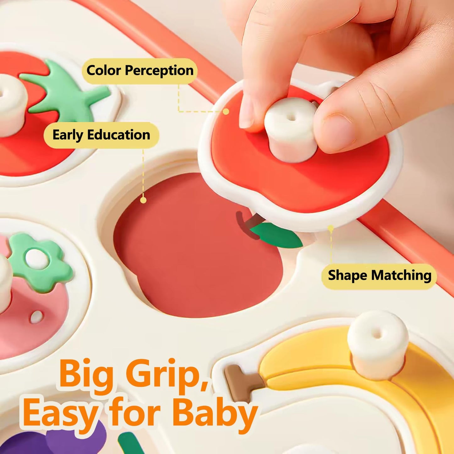 Melonegg Silicone Busy Board for 1 Year Old, Montessori Toys for 6-12 Month Old Babies, Soft Busy Activity Toy Fine Motor Skills Sensory Toys Travel Toys for Baby Toddlers (Yellow Green)