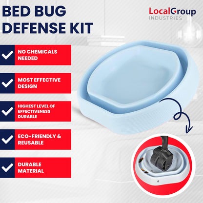 Bed Bug Trap - Eco Friendly Bed Bug Interceptors for Bed Legs - Insect Detector, Interceptor & Monitors for Indoor Home (12)
