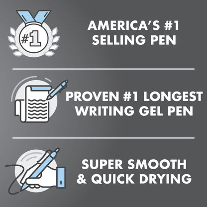 Pilot G2 Premium Gel Pens, Black Pens, Fine Point 0.7 mm, Tub of 48, Black