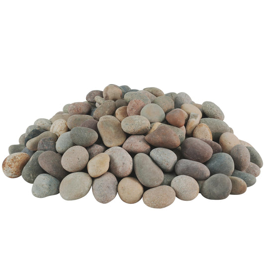 VINICS Pebbles for Indoor Plants 20lbs, 1-2 Inch Natural River Rocks, Hand-Picked Premium Stones for Landscaping and Garden Design, Fish Tank, Flower Pots, Pathways and Backyard, Mixed Color