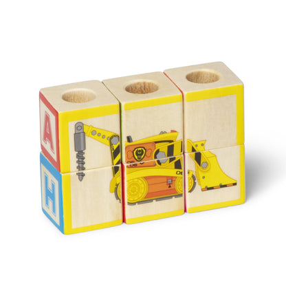 Melissa & Doug PAW Patrol Wooden ABC Block Truck (33 Pieces)