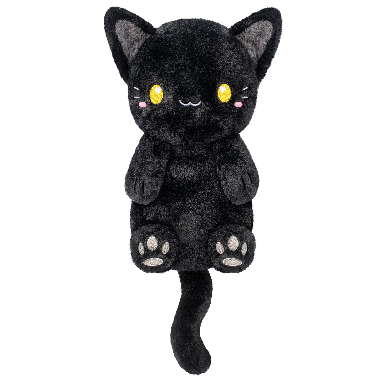 Black Cat Microwavable 1.5 lbs Unscented Heating Pad for Women and Kids- Cute Soft Cozy Pillow Plush Heatable Warm Stuffed Animals - Kawaii Hot and Cold Plushie - Black Cat Gifts for Girls and Women