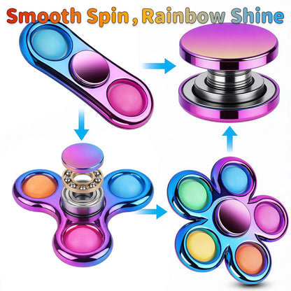 Figrol Fidget Toys 3 Pack,Pop Fidget Spinner for Kids & Adults Relieves Stress and Calm Down,Sensory Toys for Kids with Autism ADHD Toy
