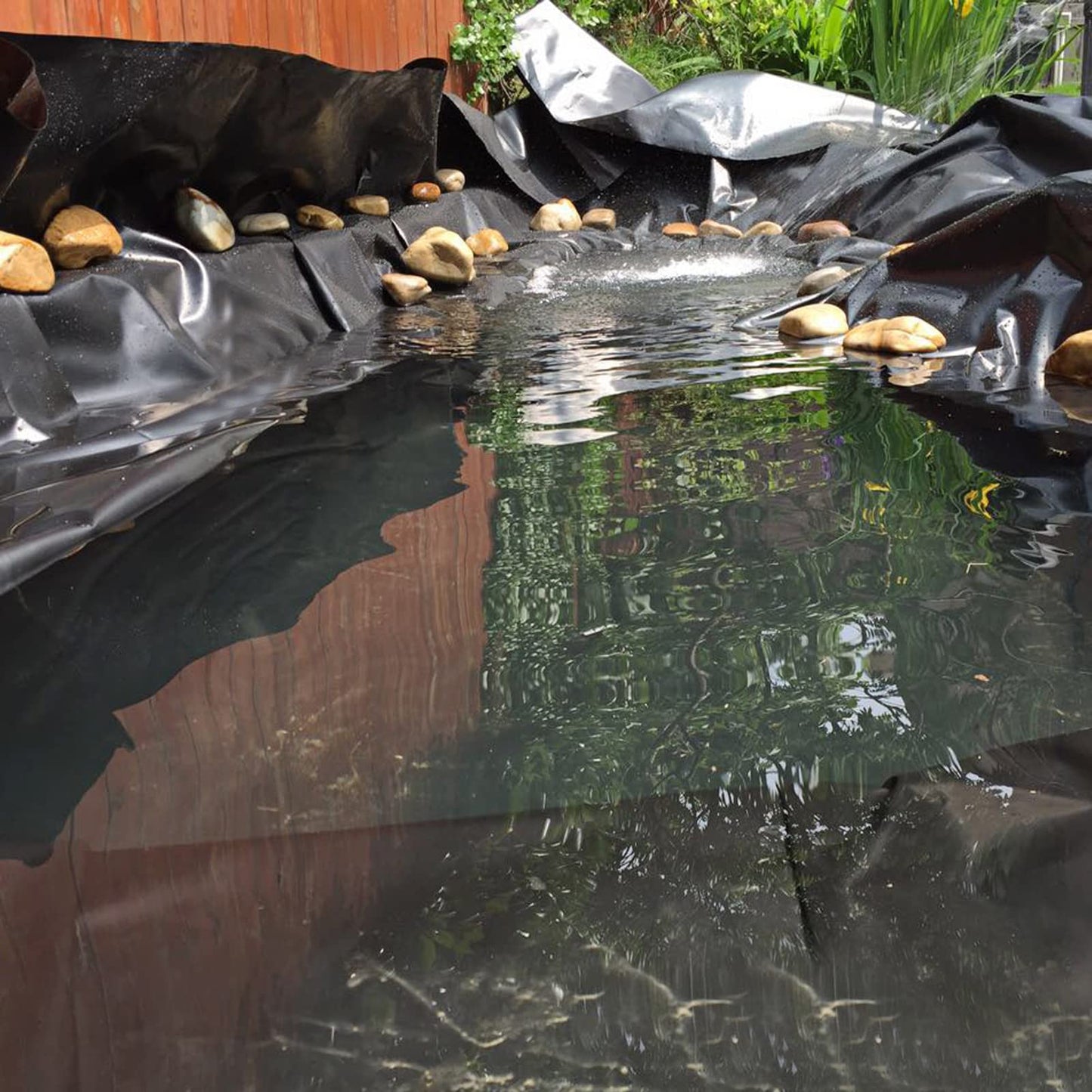 Goldshire 20 Mil LDPE Pond Liner for Fish Ponds, Water Features, Fountains, Waterfall and Water Garden (10 x 13FT)