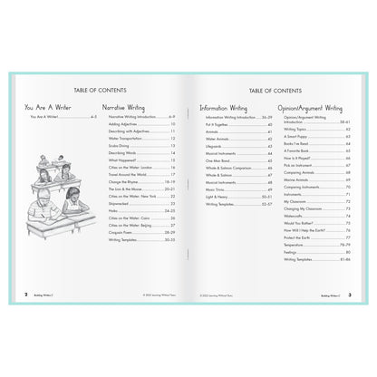 Learning Without Tears, Building Writers C, Student Edition, Age 7+, 2nd Grade+, Handwriting Without Tears, Narrative, Information & Opinion Writing, Fluency, School & Home, Tutoring