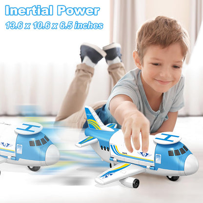 Airplane Toy, Airplane Toys for 3 Years Old, Airplane for Toddlers, Toys for 3+ Year Old Boys, Toy Airplane for Boys Age 4-7, 3+ 4 5, Aeroplane Toy, Plane Toy for Birthday, Chritmas Gift