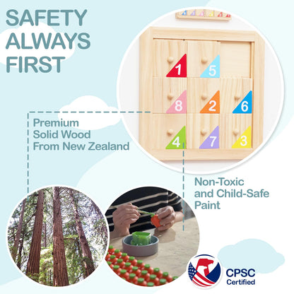 Monläurd® Cloud Montessori Busy Board, Sensory Board, Wooden Toys, Wall Toys, Boys and Girls 6M+