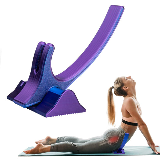 Hip Hook Psoas Release Tool – Deep Tissue Hip Flexor & Iliacus Massager for Sciatica, Back & Waist Pain Relief, Adjustable Trigger Point Self-Care Tool (Purple)