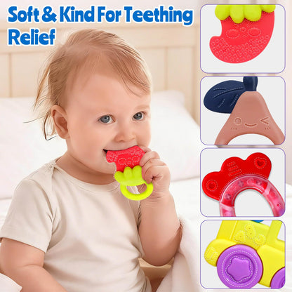 Baby Toys 0-6 Months - Baby Rattles Teething Toys 3-6 Month Infant Toys 6-12 Months Teether Toy 3 4 5 6 Month Old Newborn Essentials Must Haves Wrist Socks Toddler Stocking Stuffers Christmas Gifts